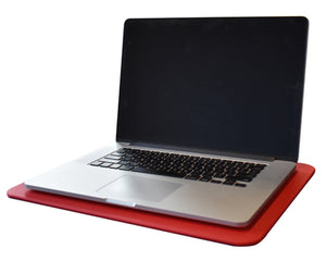 Rosa Red Leather Desk Pad